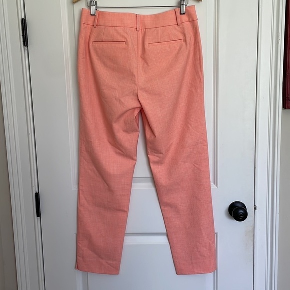 Talbots Women’s Hampshire Ankle Pants Tangerine Peach 6 - Picture 5 of 7